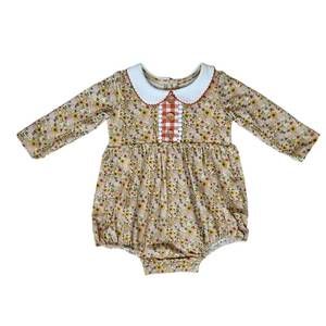 NEW SWOON BABY CLOTHING kids proper bliss bubble dress in rust